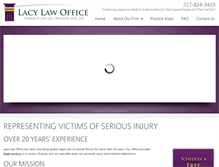 Tablet Screenshot of lacymedicallaw.com